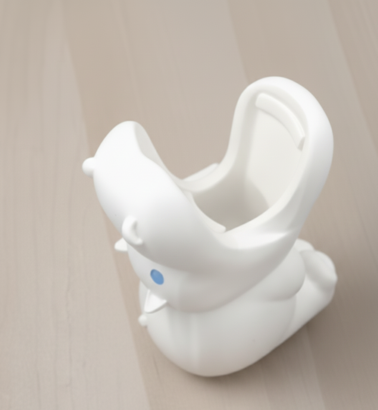 Hippo-Shaped 3D-Printed Desk Organizer – Eco-Friendly Multifunctional Holder