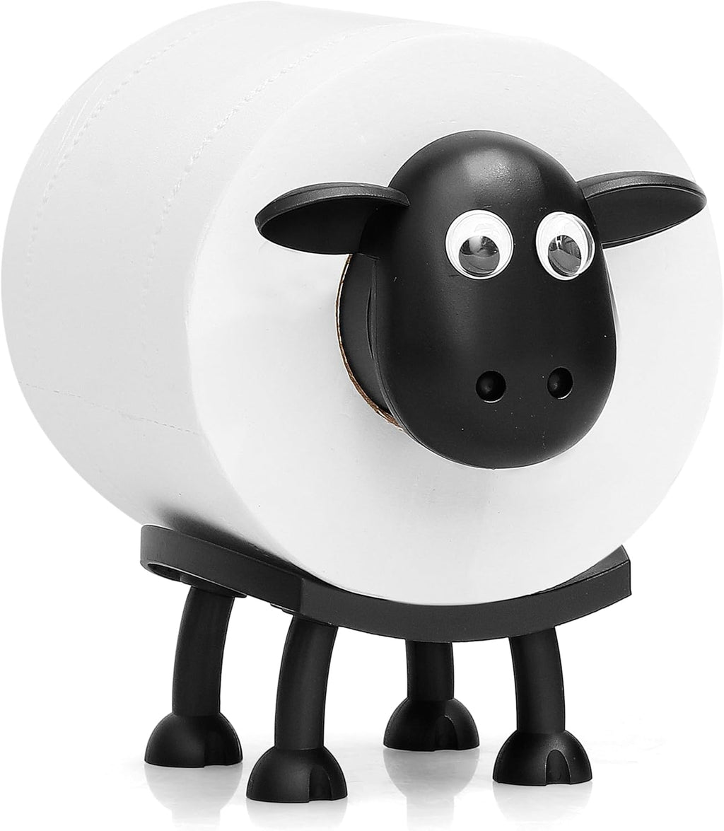 Sheep Toilet Roll Holder - Free Standing Bathroom Set of 3 or Single