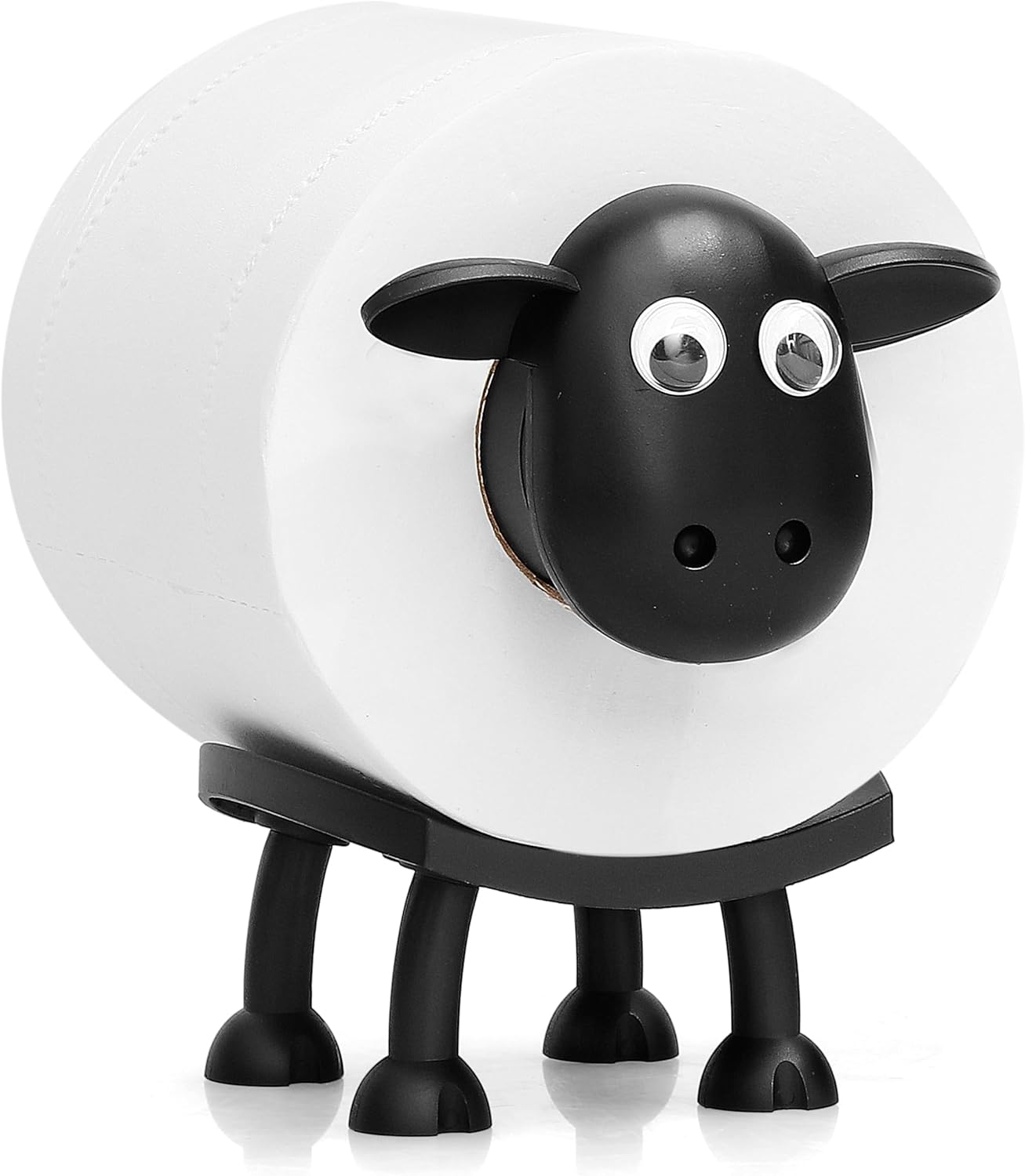 Sheep Toilet Roll Holder - Free Standing Bathroom Set of 3 or Single
