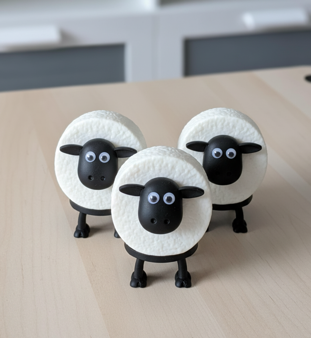 Sheep Toilet Roll Holder - Free Standing Bathroom Set of 3 or Single